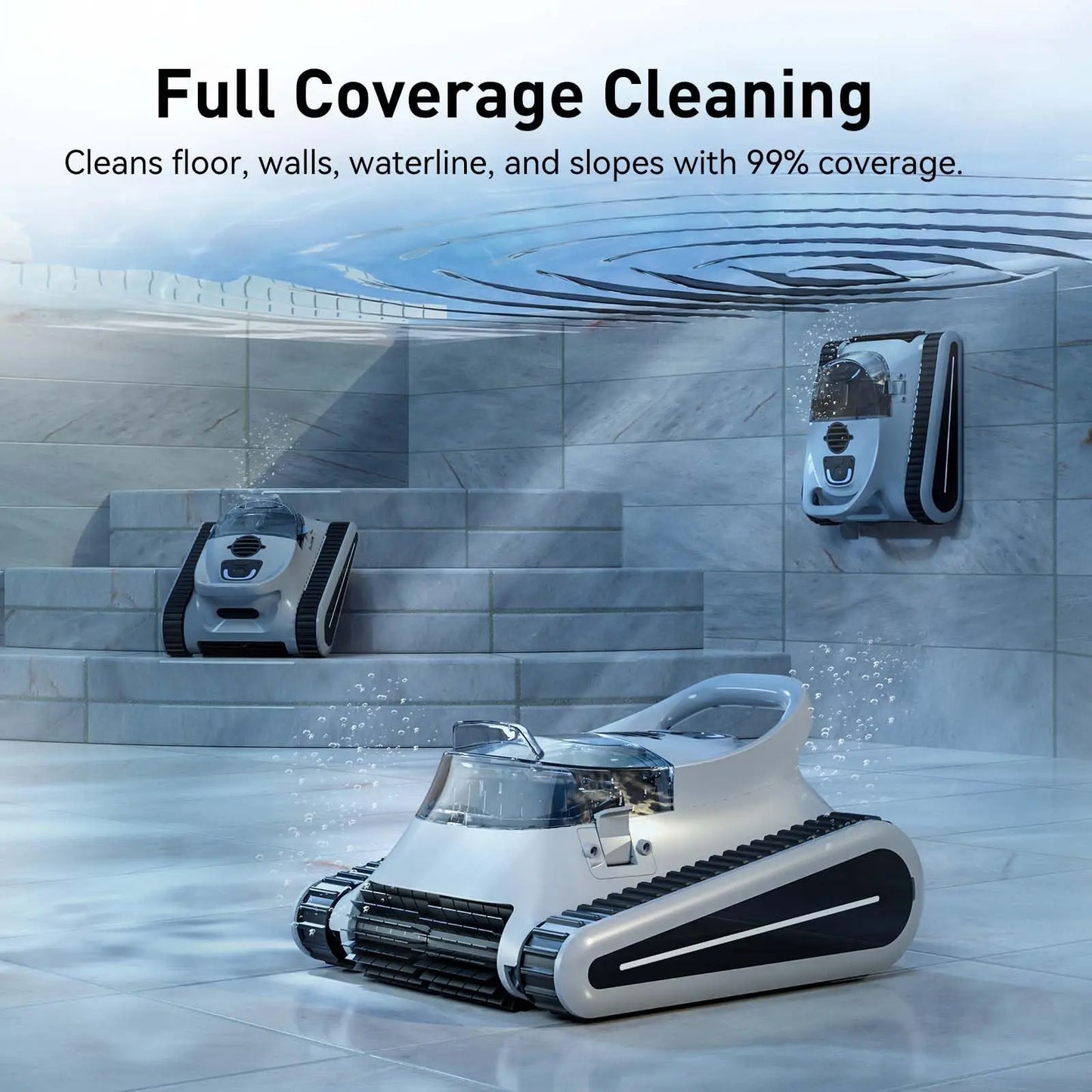 Seauto Crab Pro Cordless Robotic Pool Cleaner Inground Pools