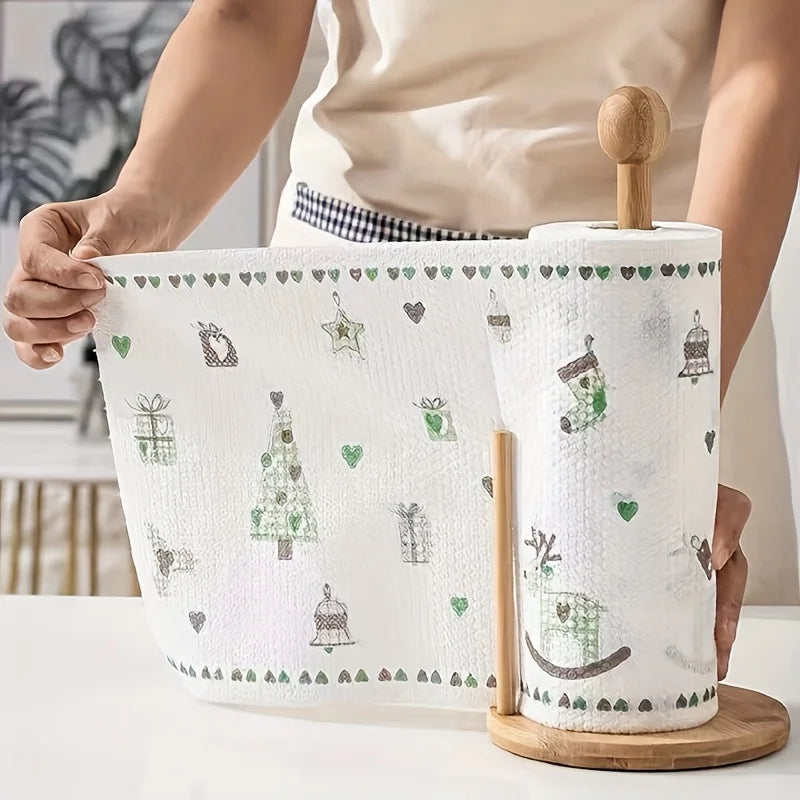Thickened Absorbent Kitchen Dishcloth Paper Dry Wet Cleaning