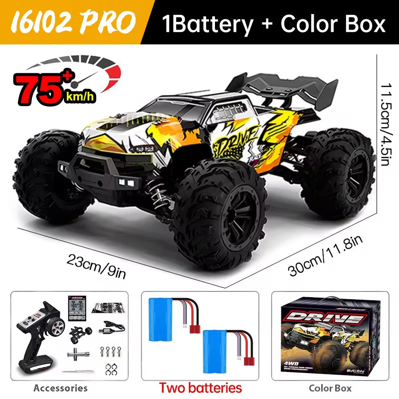 WLtoys 16101 Pro 1:16 Enhanced 4WD RC Car With LED