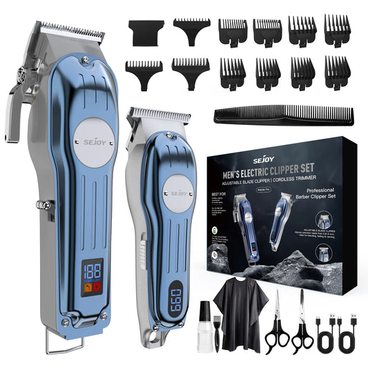 Sejoy Rechargeable Hair Clipper Set Professional Cordless Barber Kit