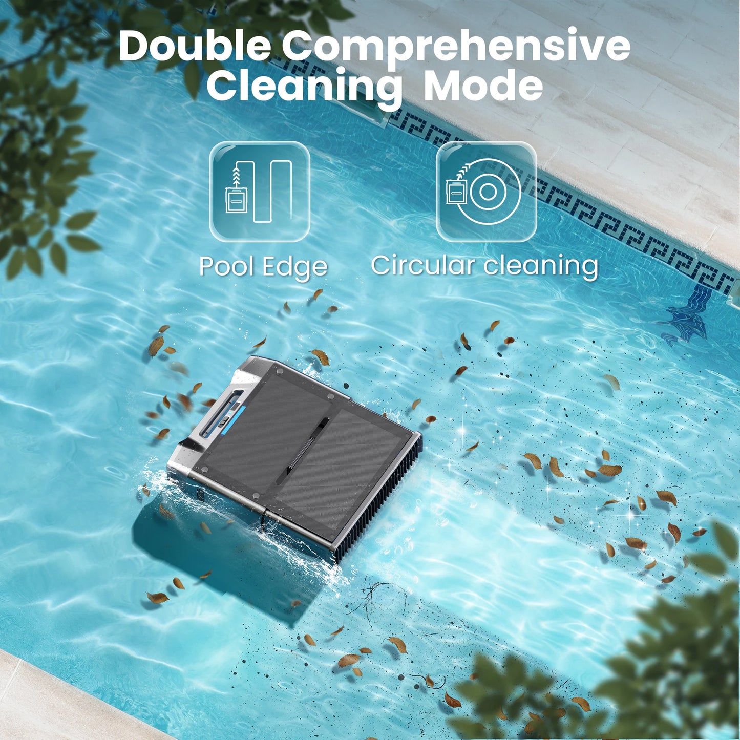 Vastorm Y80 Solar Robotic Pool Cleaner Cordless With Auto Docking