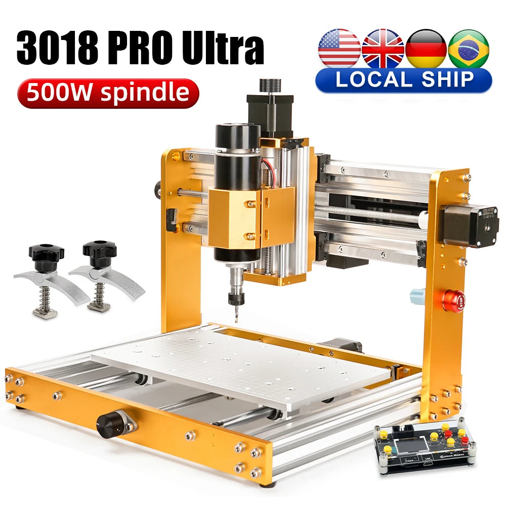 JEEL CNC 3018 Pro Ultra 500W All-Metal CNC Router Engraver
