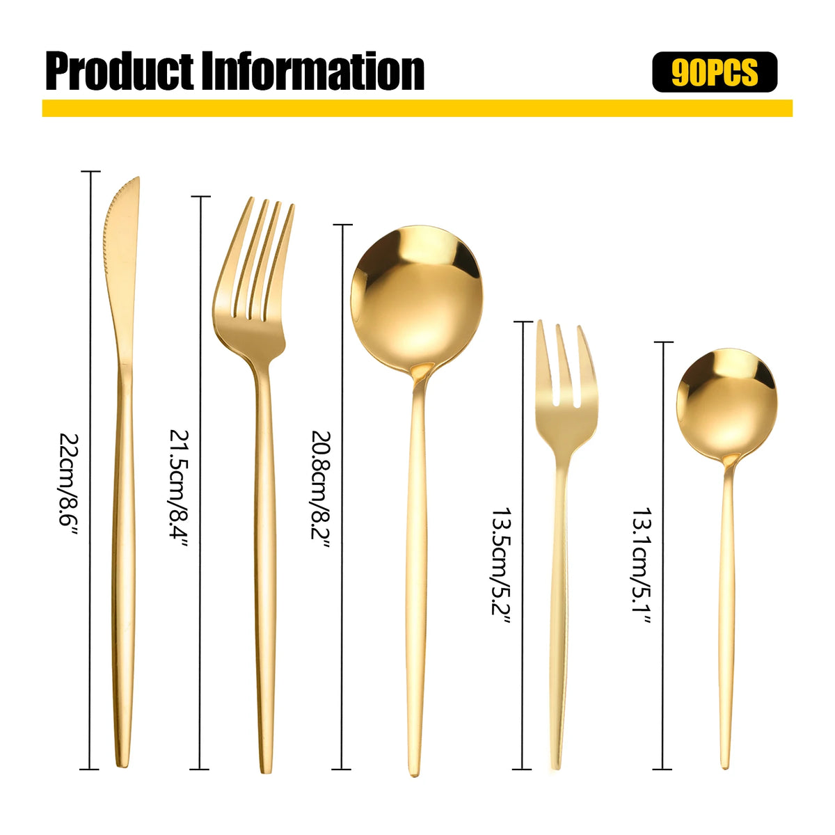 Heavy Duty Stainless Steel Silverware Set For Catering Events