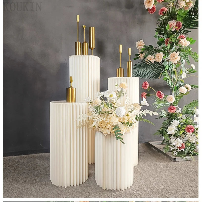 Round Pedestal Dessert Stand for Wedding Centerpieces and Vases