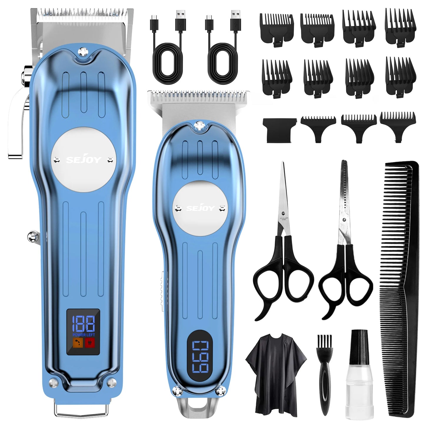 Sejoy Rechargeable Hair Clipper Set Professional Cordless Barber Kit