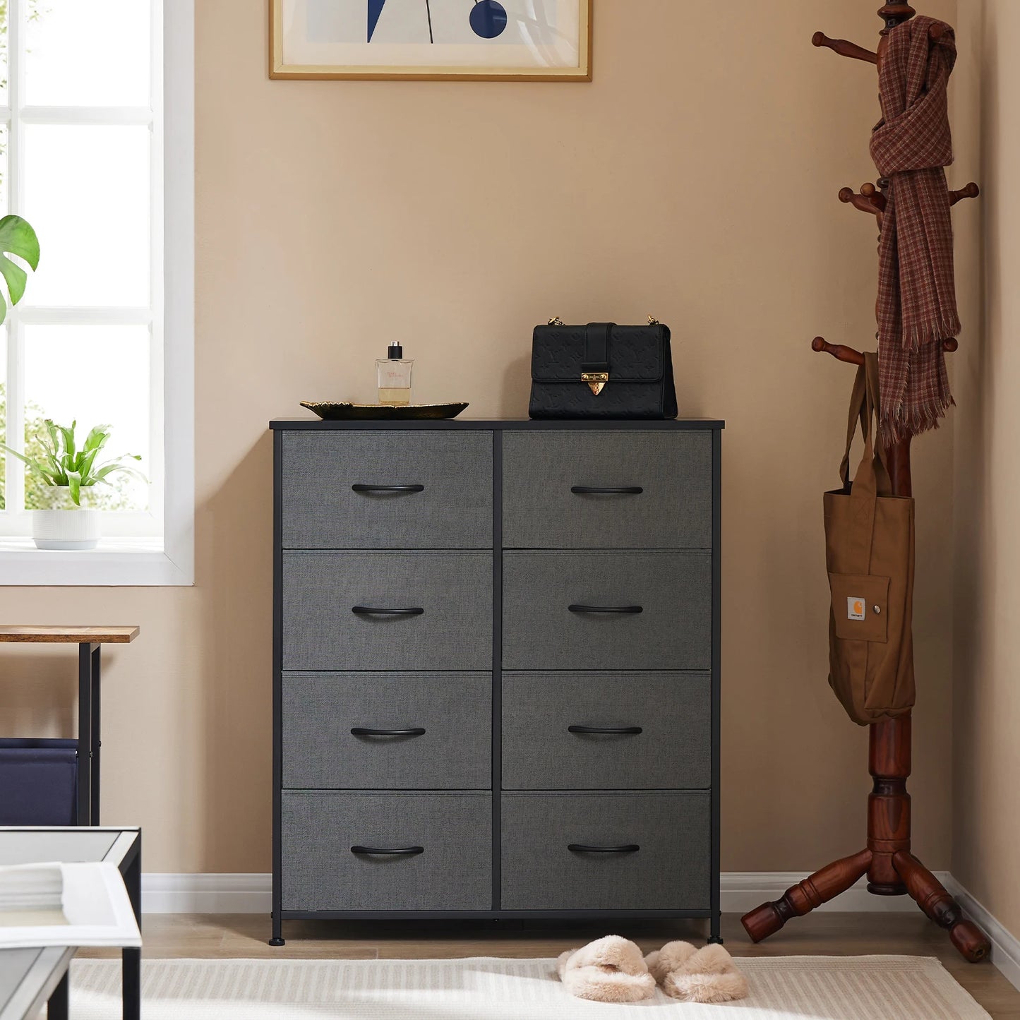 MCQ Fabric 8-Drawer Cabinet For Living Room Storage Organizer