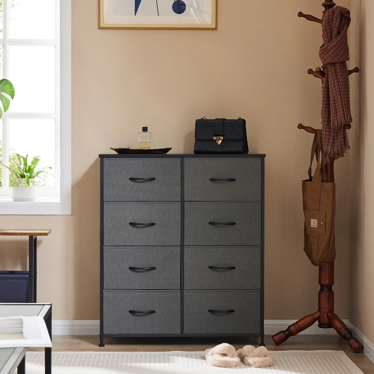 MCQ Modern Fabric Drawer Storage Cabinet for Living Room