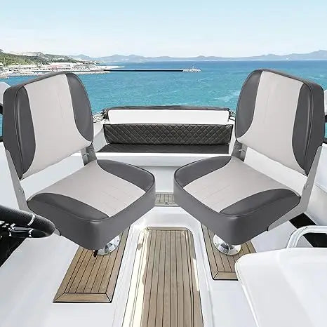Low Back Fold Down Boat Seats For Fishing And Boating
