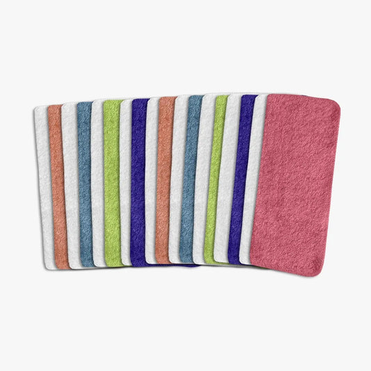 Soft Absorbent Cotton Washcloths For Everyday Face And Body Care