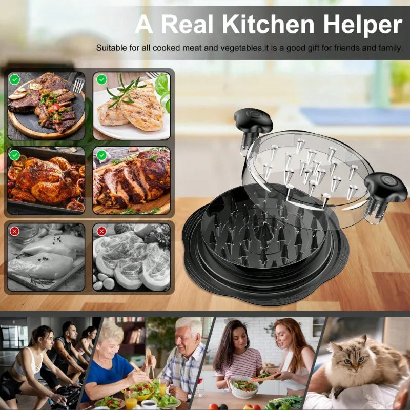Stainless Steel Hand Crank Chicken Shredder Kitchen Tool