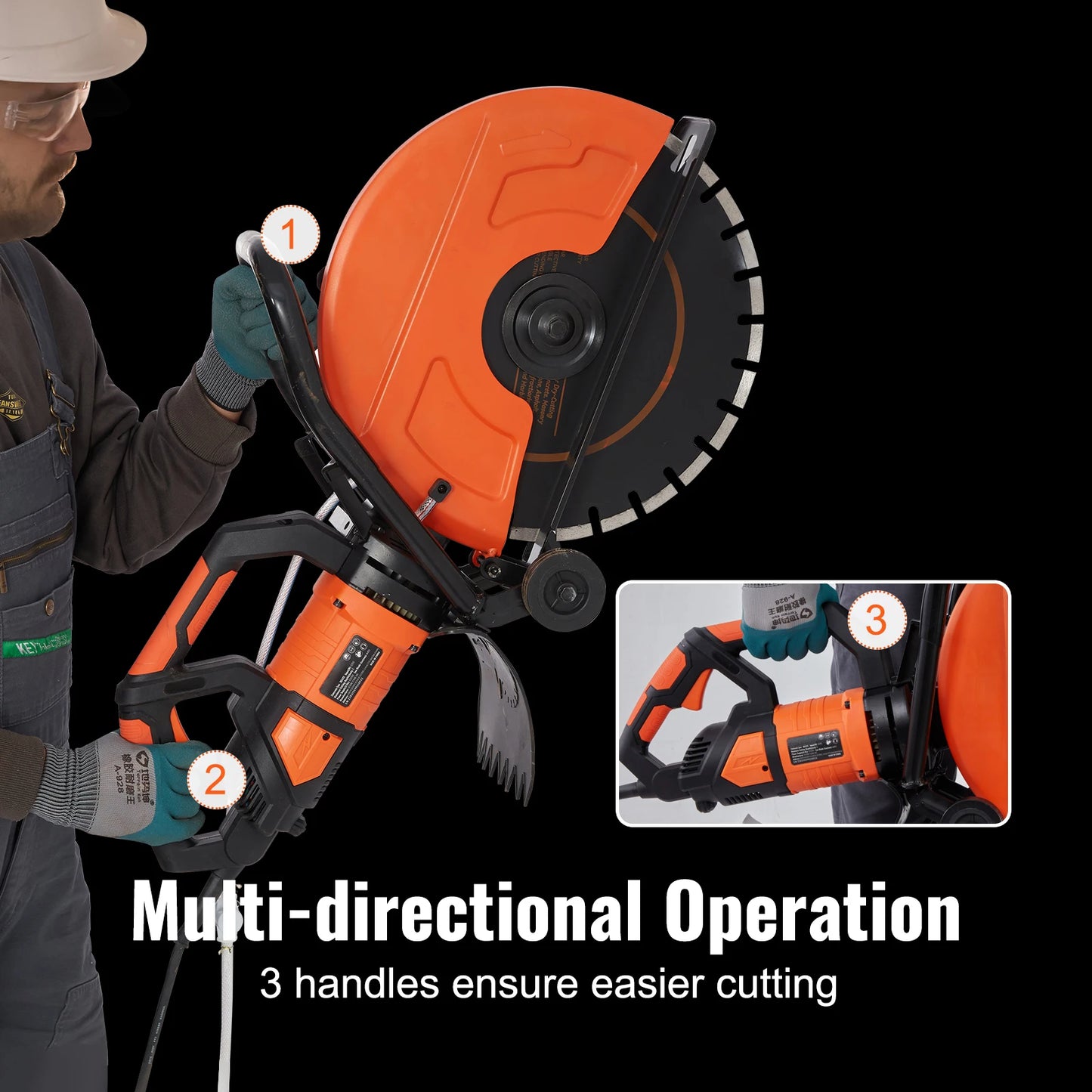 SucceBuy Electric Concrete Saw Wet Cutting Disk Cutter