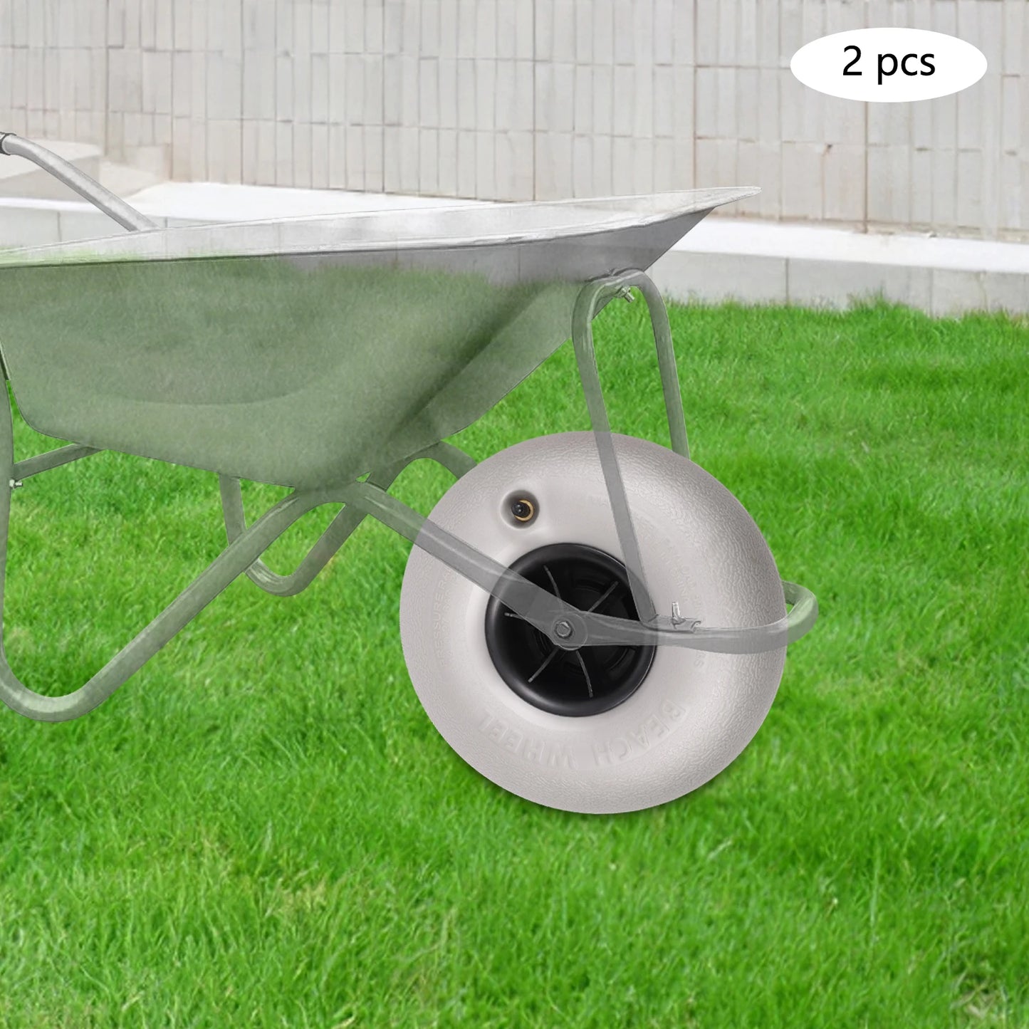 Inflatable Sand Beach Wheels For Kayak Canoe And Utility Carts