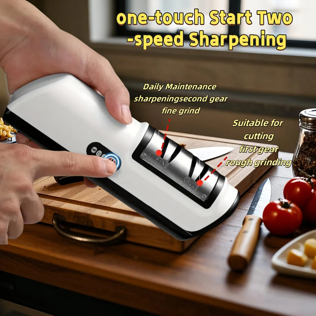 Professional Automatic Electric Knife Sharpener Tungsten Carbide For Kitchen