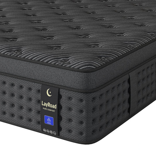 LayRoad Memory Foam Pocket Spring Boxed Mattress Medium Firm