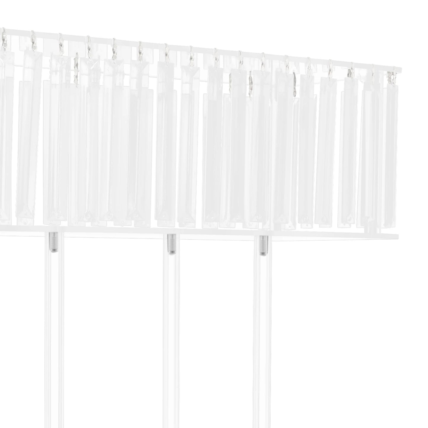Bymaocar Crystal Flower Stand Clear Wedding Display Rack