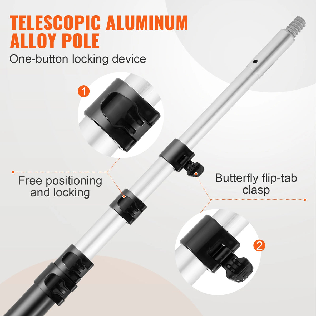 SucceBuy Extendable Manual Pole Saw for Tree Pruning