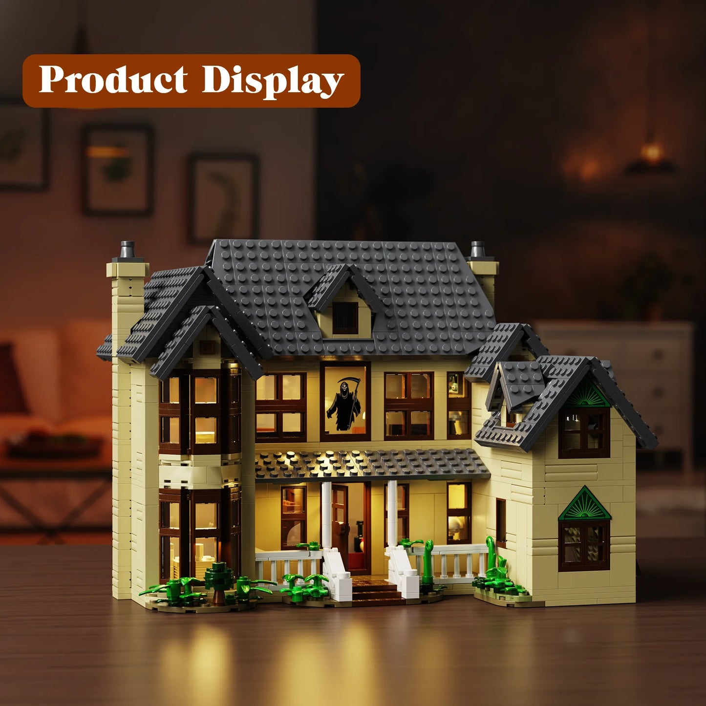 Haunted House Building Block Set Halloween Decor Gift