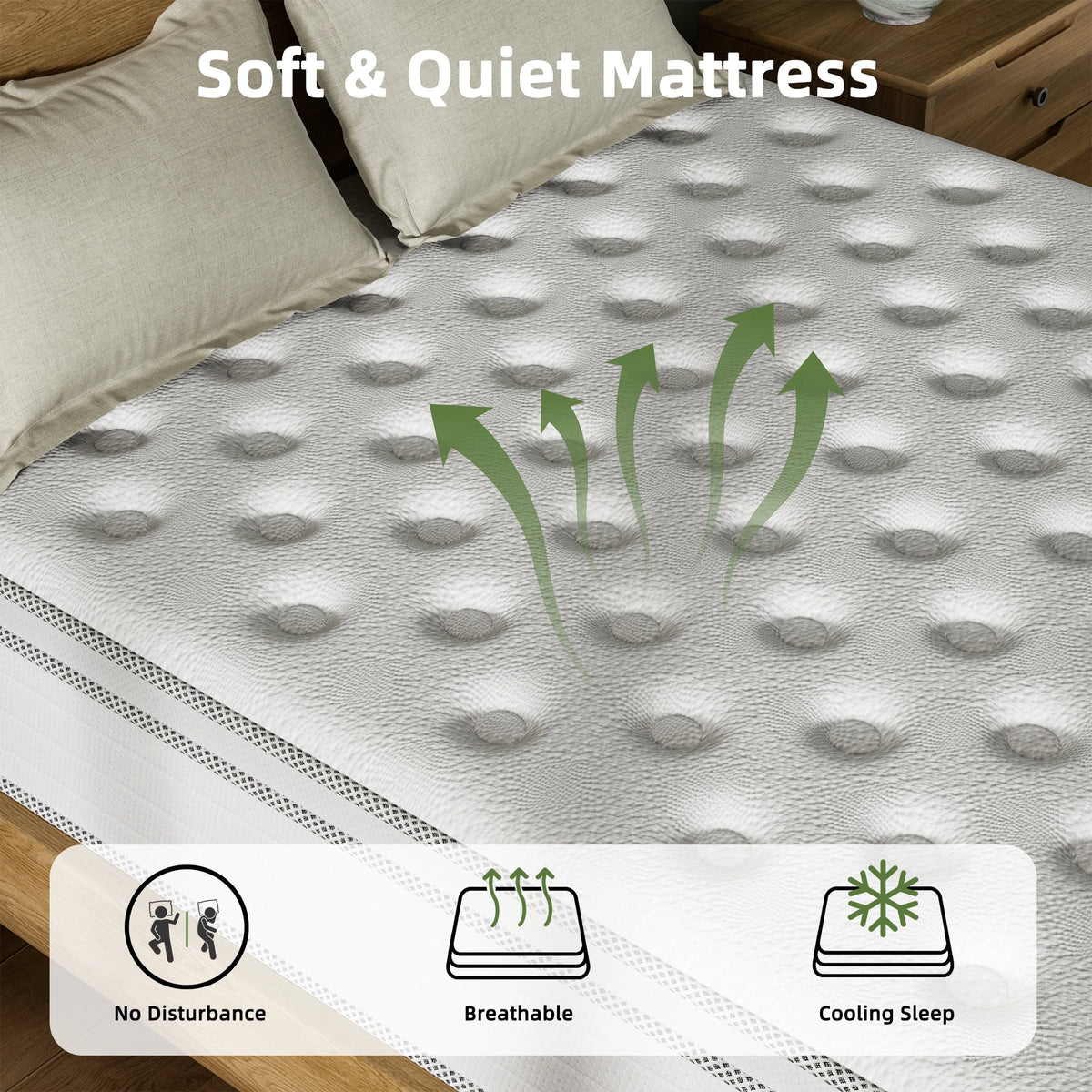 Carebody Medium Firm Hybrid Mattress With Pocket Springs
