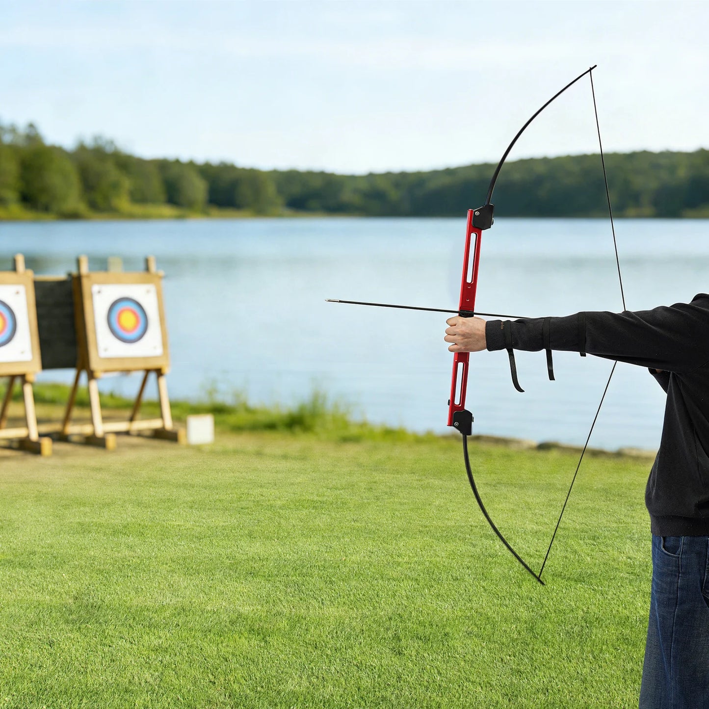 Traditional Recurve Bow Archery Set With Arrows And Accessories