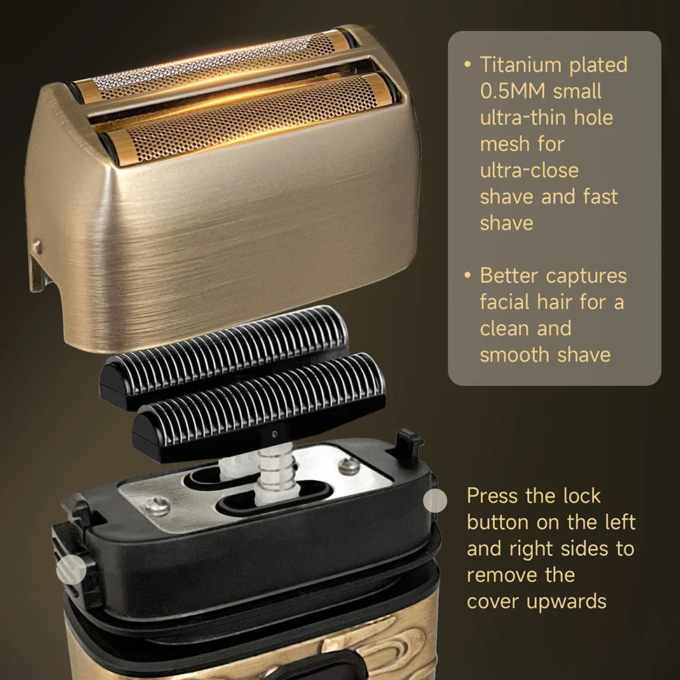 Oudim Men Foil Shaver Kit for Beard and Head Shaving