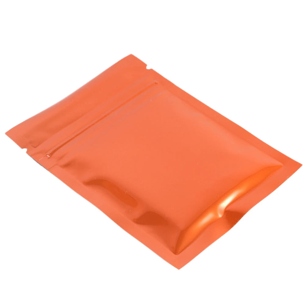 VoluPack Flat Aluminum Foil Mylar Ziplock Pouches Glossy Storage Bags