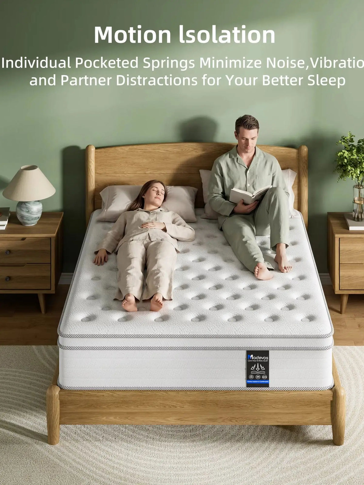 Carebody Medium Firm Hybrid Mattress With Pocket Springs