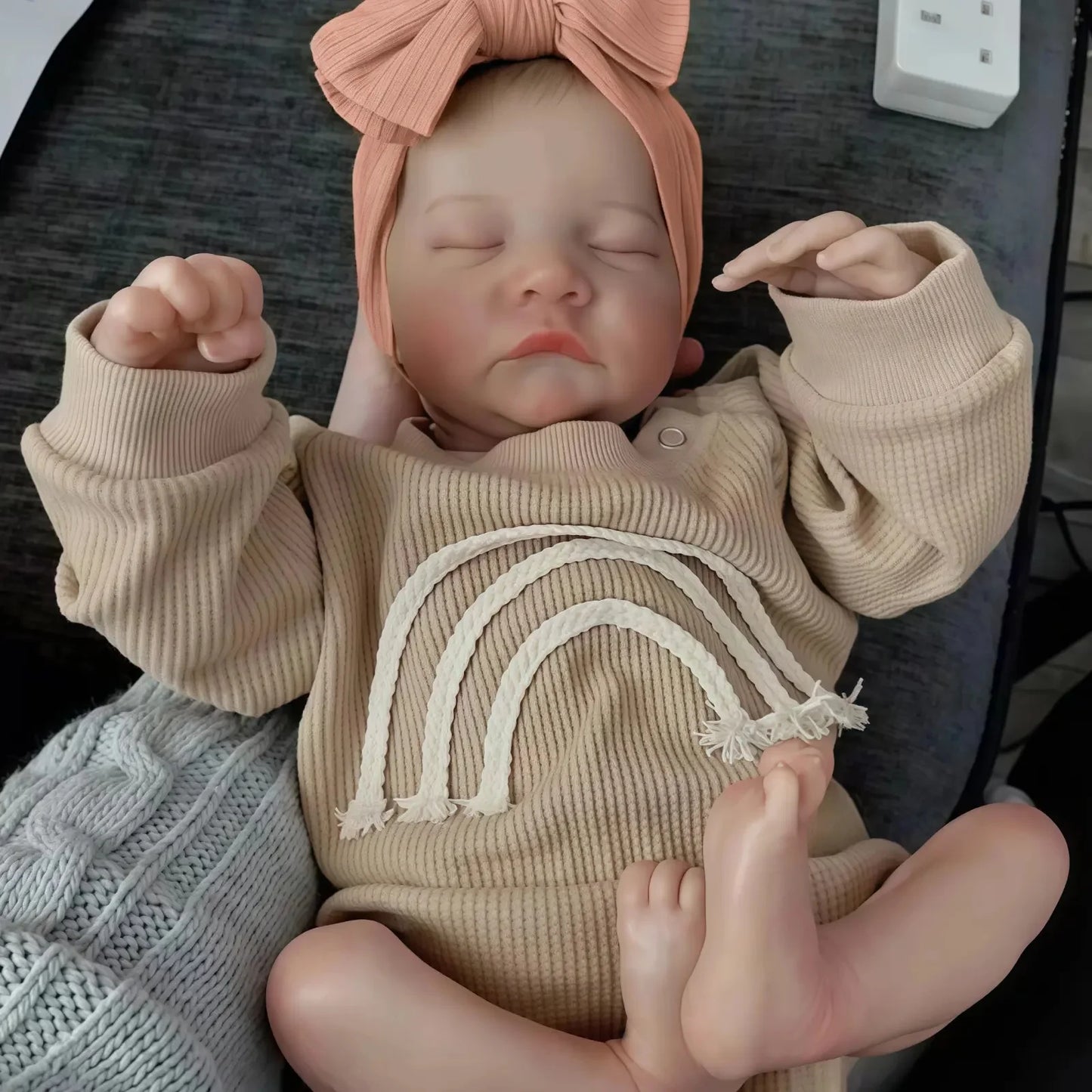 Risbecko Lifelike Reborn Doll Handmade With Vein Detail Vinyl Limbs