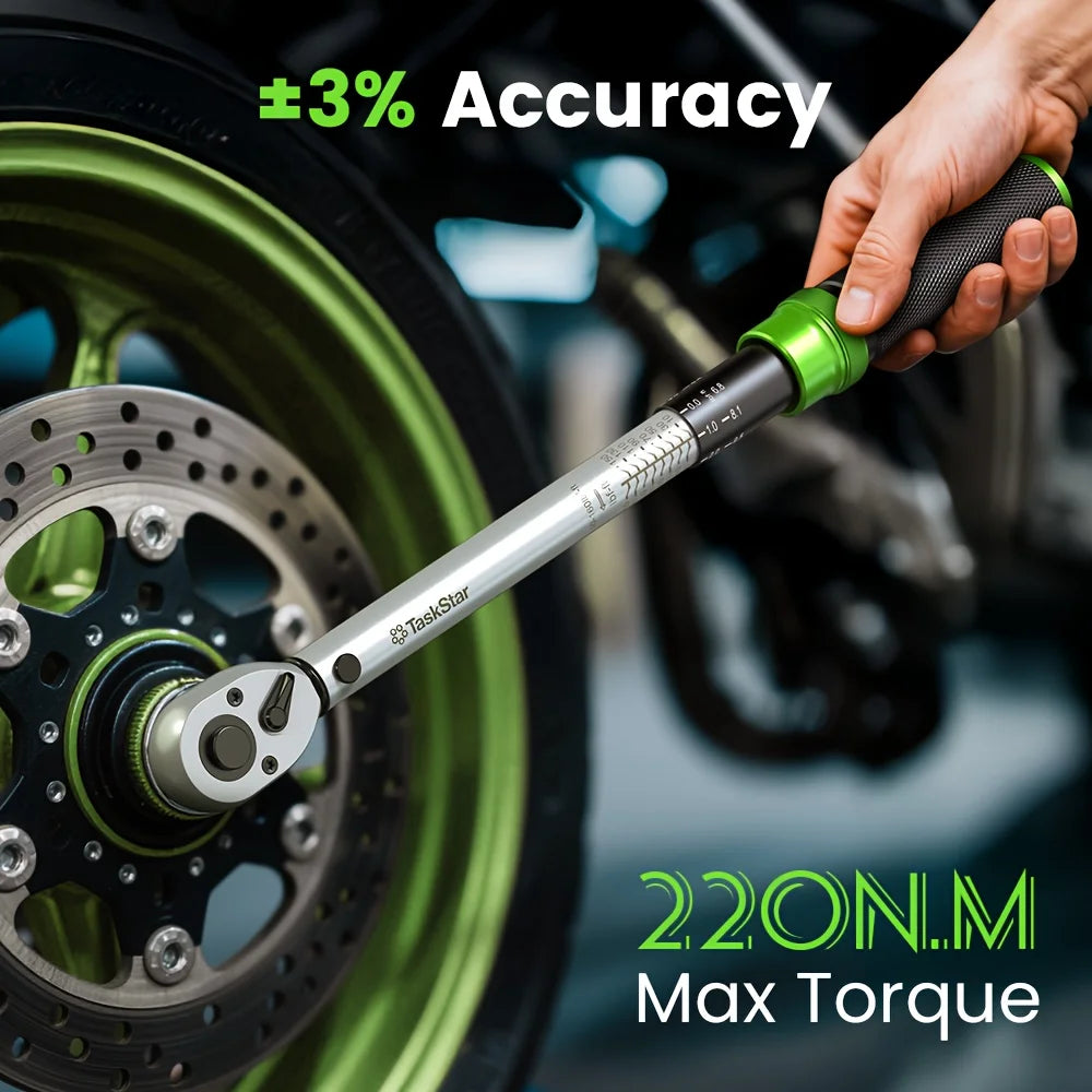 TaskStar Preset Click Torque Wrench Set For Vehicle Repair