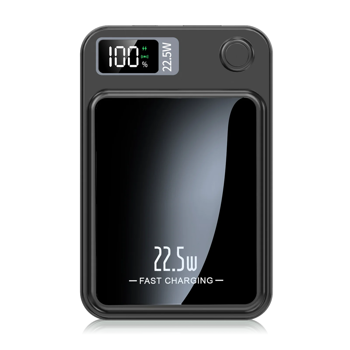Portable 22.5W Wireless Power Bank With Solar and LED Display