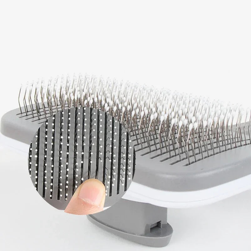 Self Cleaning Grooming Brush For Long Haired Dogs And Cats