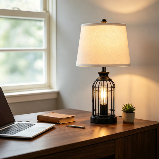 Stanbow Modern Minimalist Double Layer Cloth Table Lamp