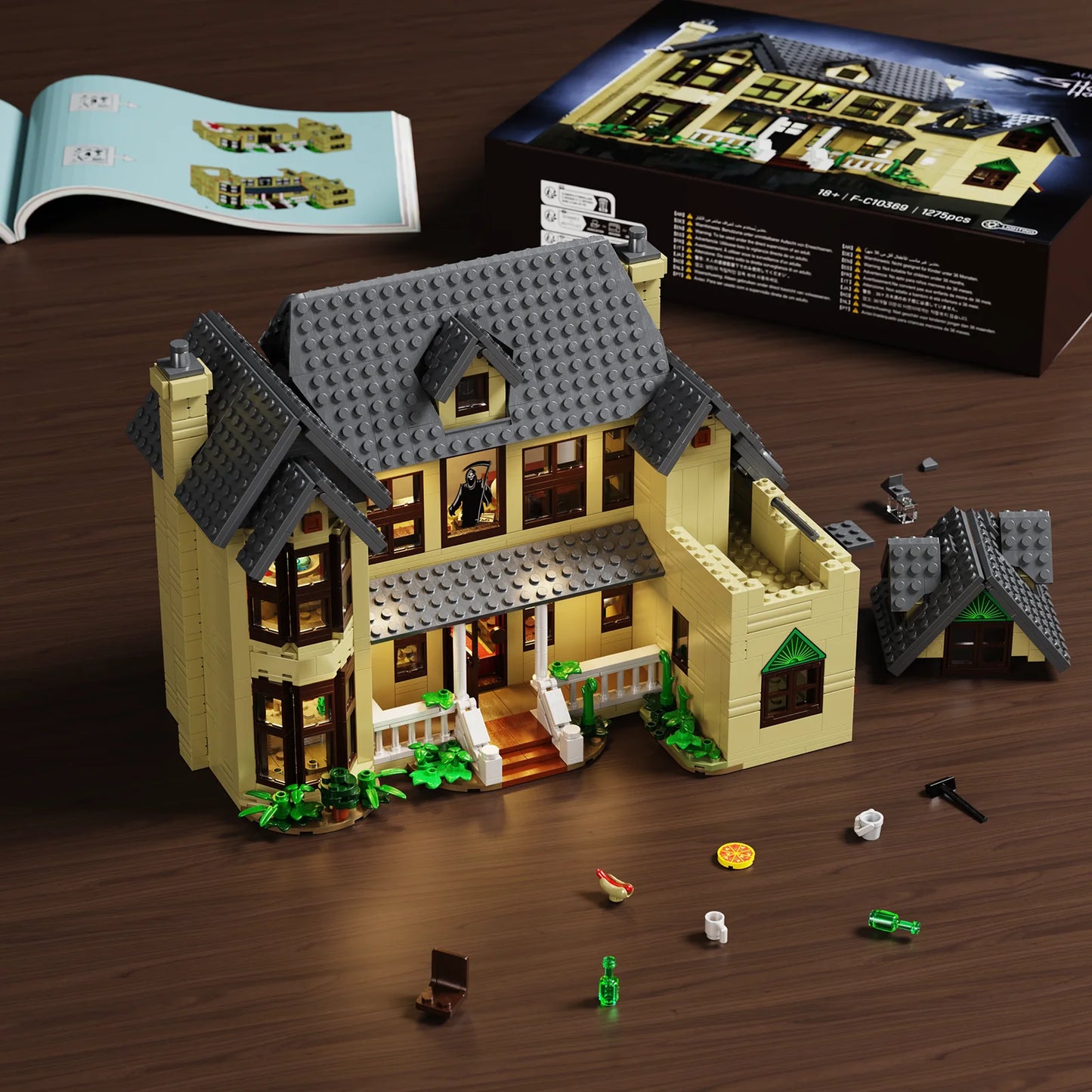 Haunted House Building Block Set Halloween Decor Gift