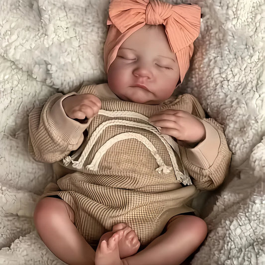 Risbecko Lifelike Reborn Doll Handmade With Vein Detail Vinyl Limbs