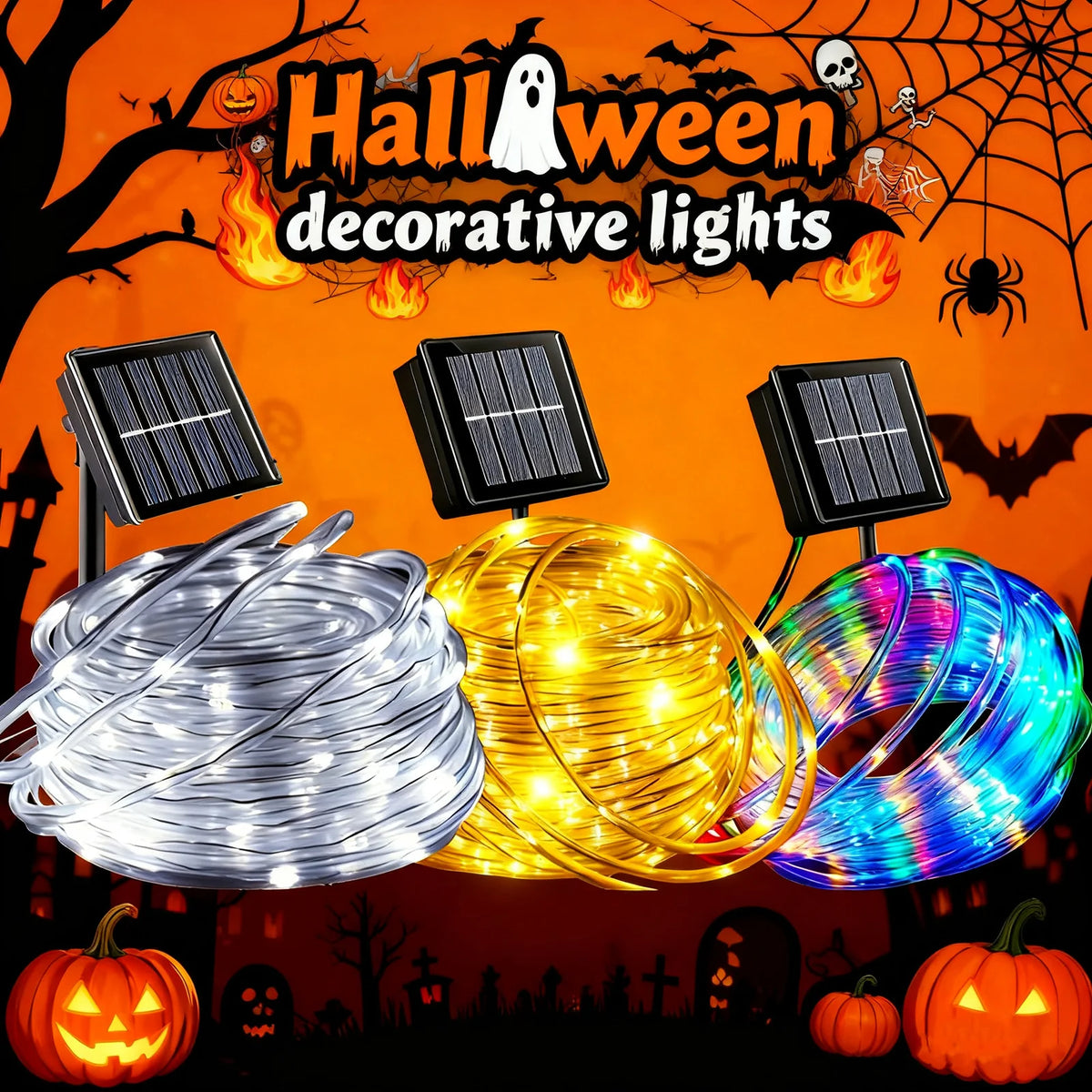 Solar Outdoor String Lights For Garden Parties And Holidays