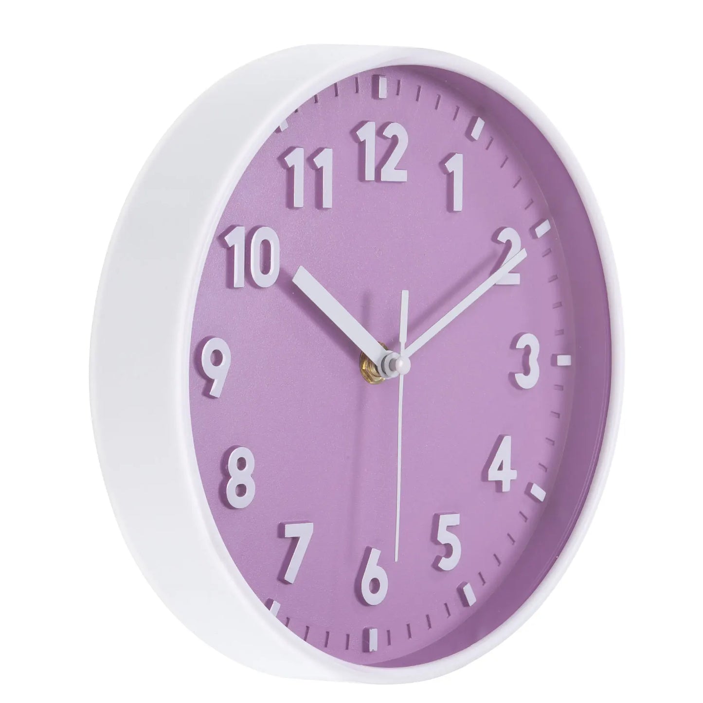 UXCELL Wall Clock Quartz Silent Battery Operated Round 3D Numbers