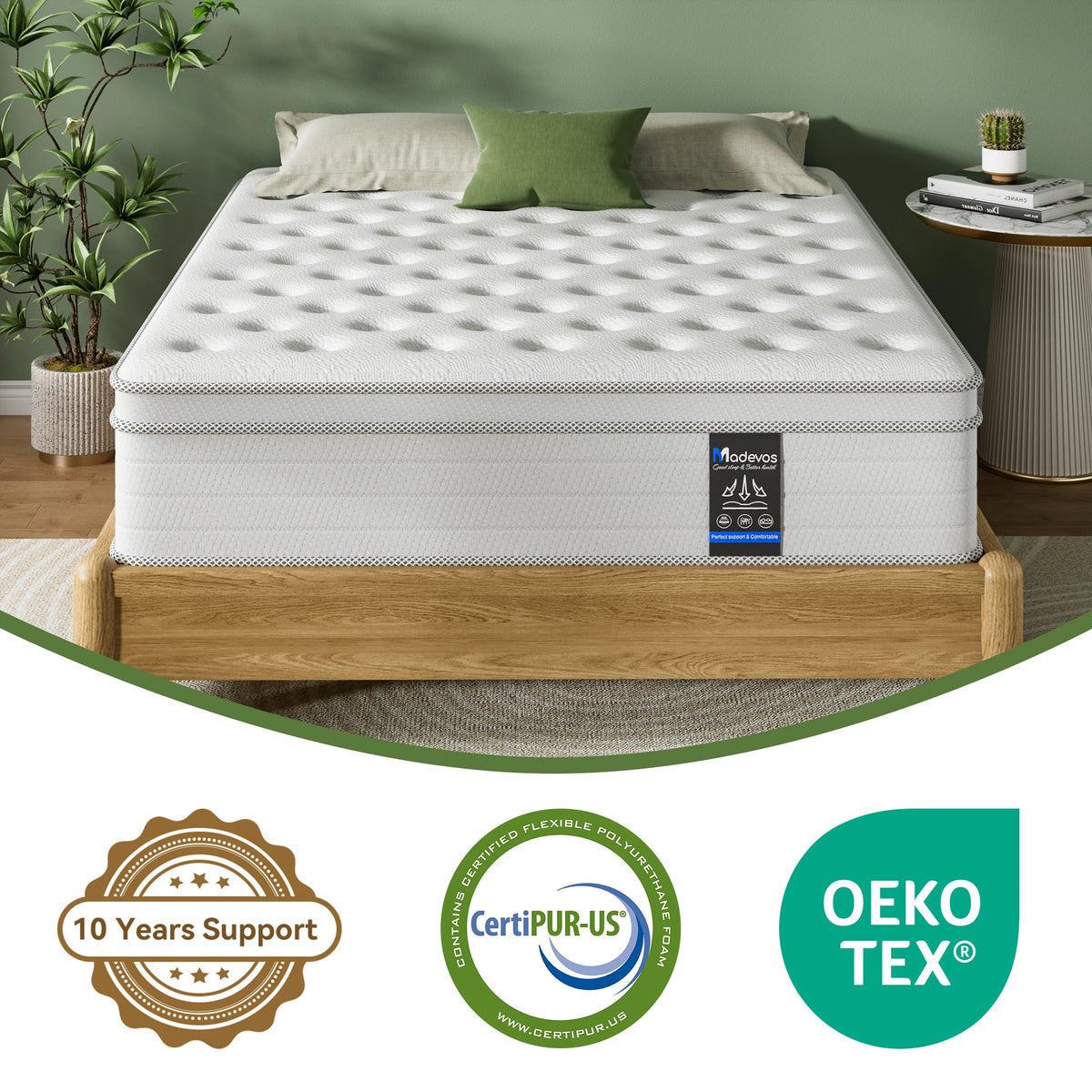 Carebody Medium Firm Hybrid Mattress With Pocket Springs