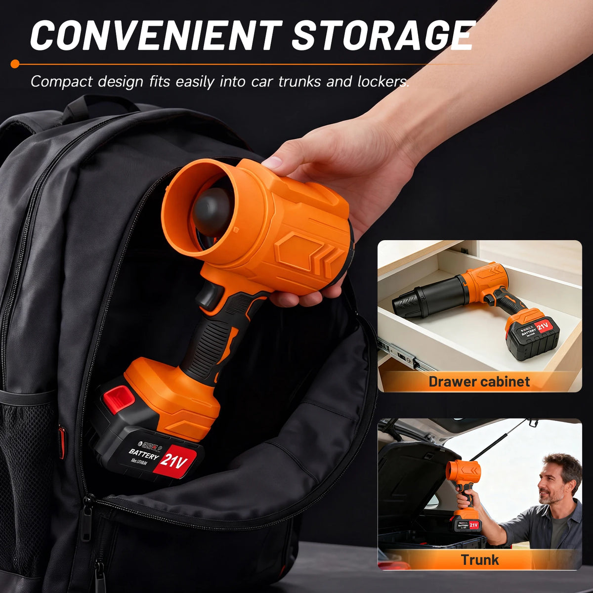 Cordless Variable Speed Leaf Blower With Dual Battery Pack