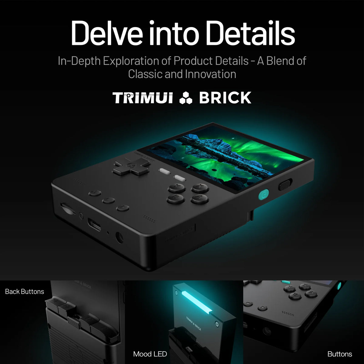 Trimui Brick Mini Retro Handheld Console Gaming Emulator
