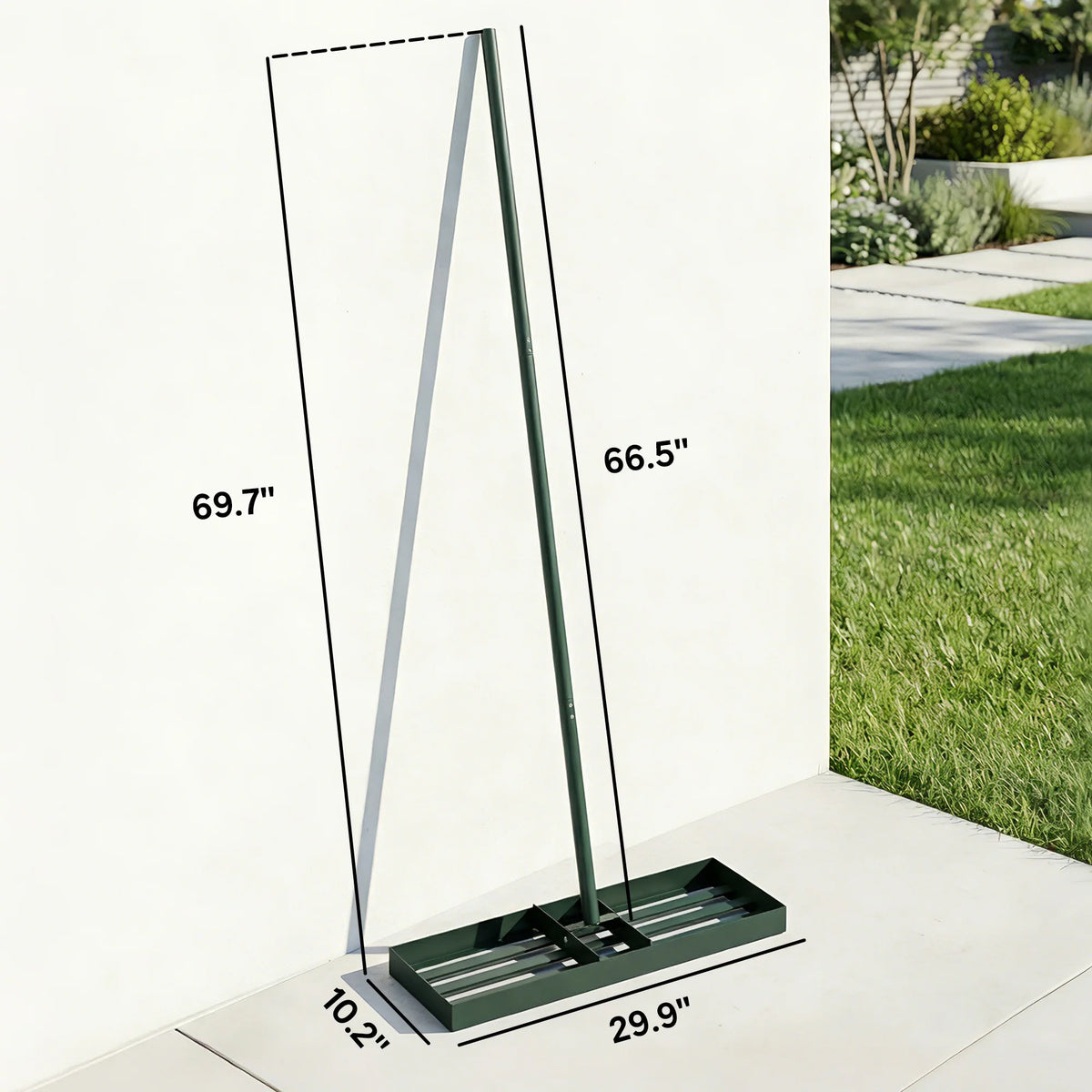 Outsunny Steel Lawn Leveling Rake For Garden Yard Maintenance