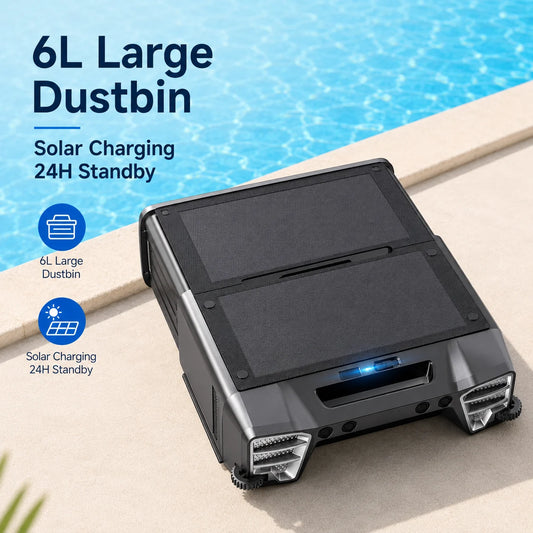 Vastorm Y80 Solar Robotic Pool Cleaner Cordless With Auto Docking