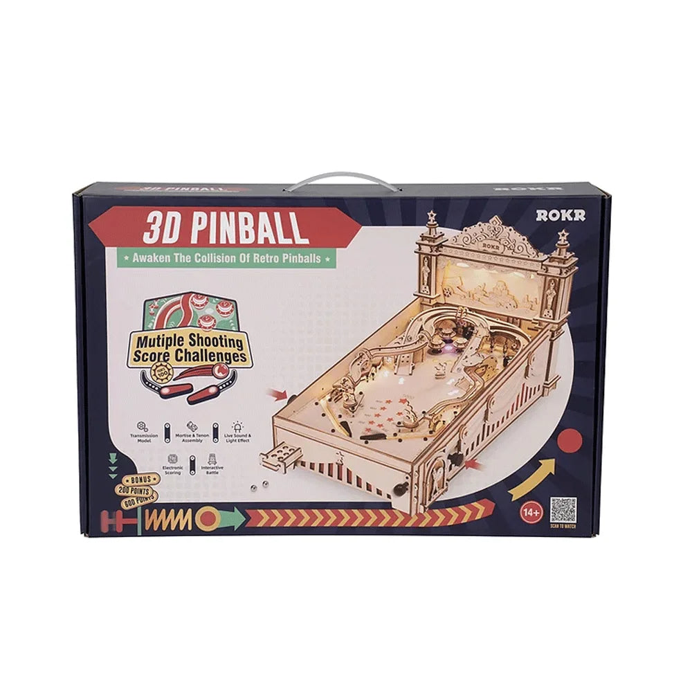 Robotime ROKR 3D Pinball Machine EG01 For Kids And Family