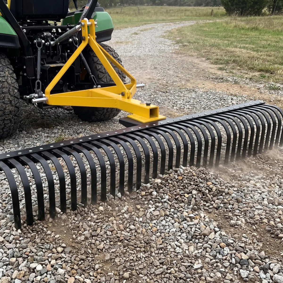HiMISS Landscape Rake Attachment For Category 1 And 2 Tractors