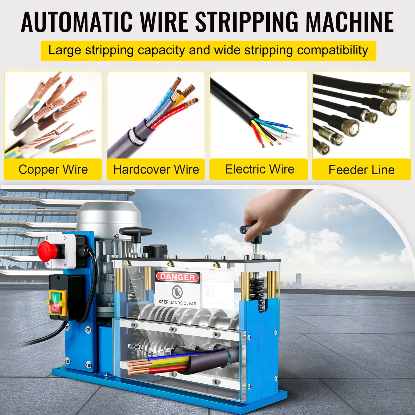 SucceBuy Electric Wire Stripping Machine 11 Channels