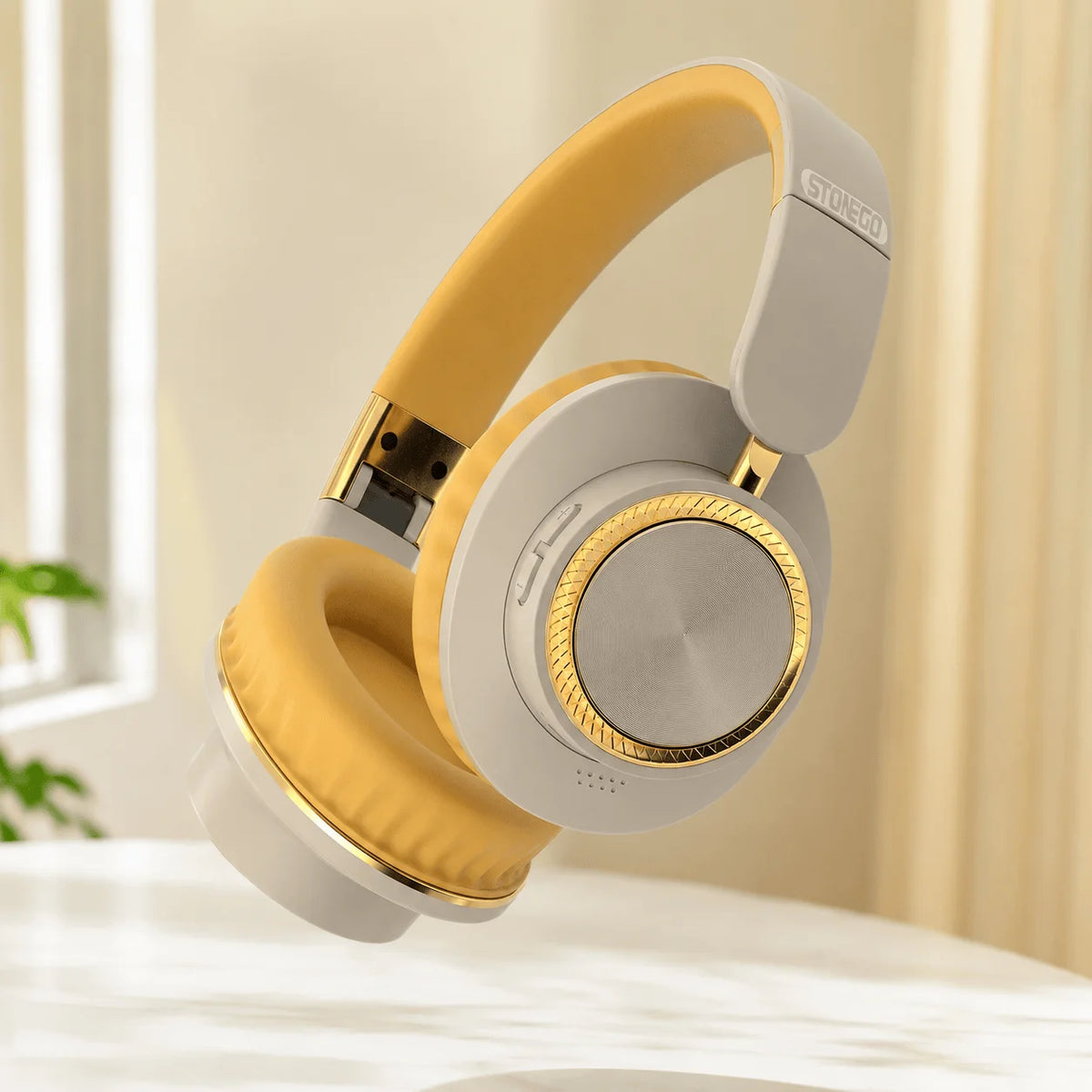 Stonego Foldable Bluetooth Headphones Featuring HiFi Stereo Sound And Comfort