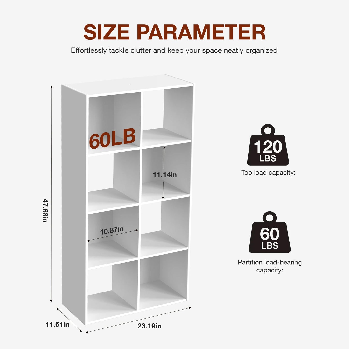JHK 9 Cube Storage Organizer Wooden Shelf Bookcase