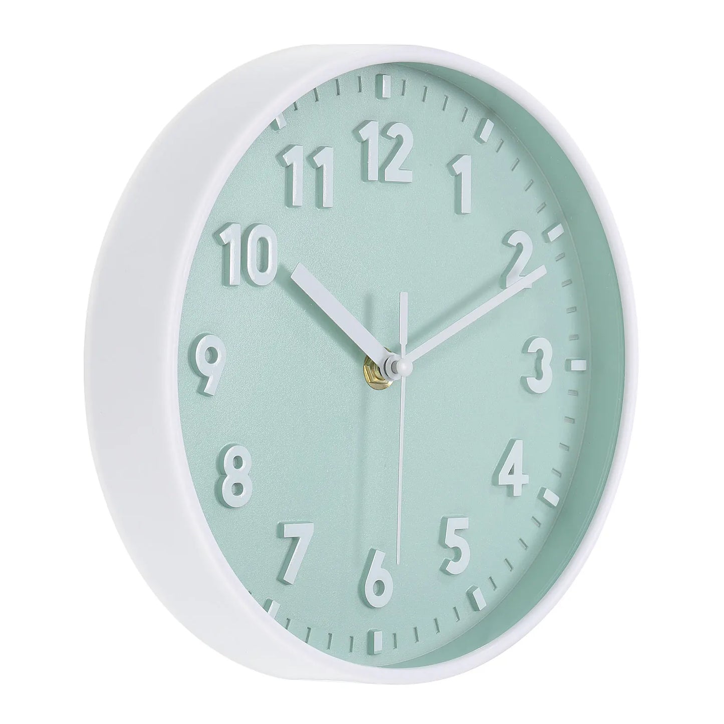 UXCELL Wall Clock Quartz Silent Battery Operated Round 3D Numbers