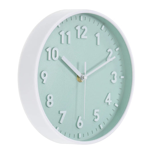 UXCELL Wall Clock Quartz Silent Battery Operated Round 3D Numbers