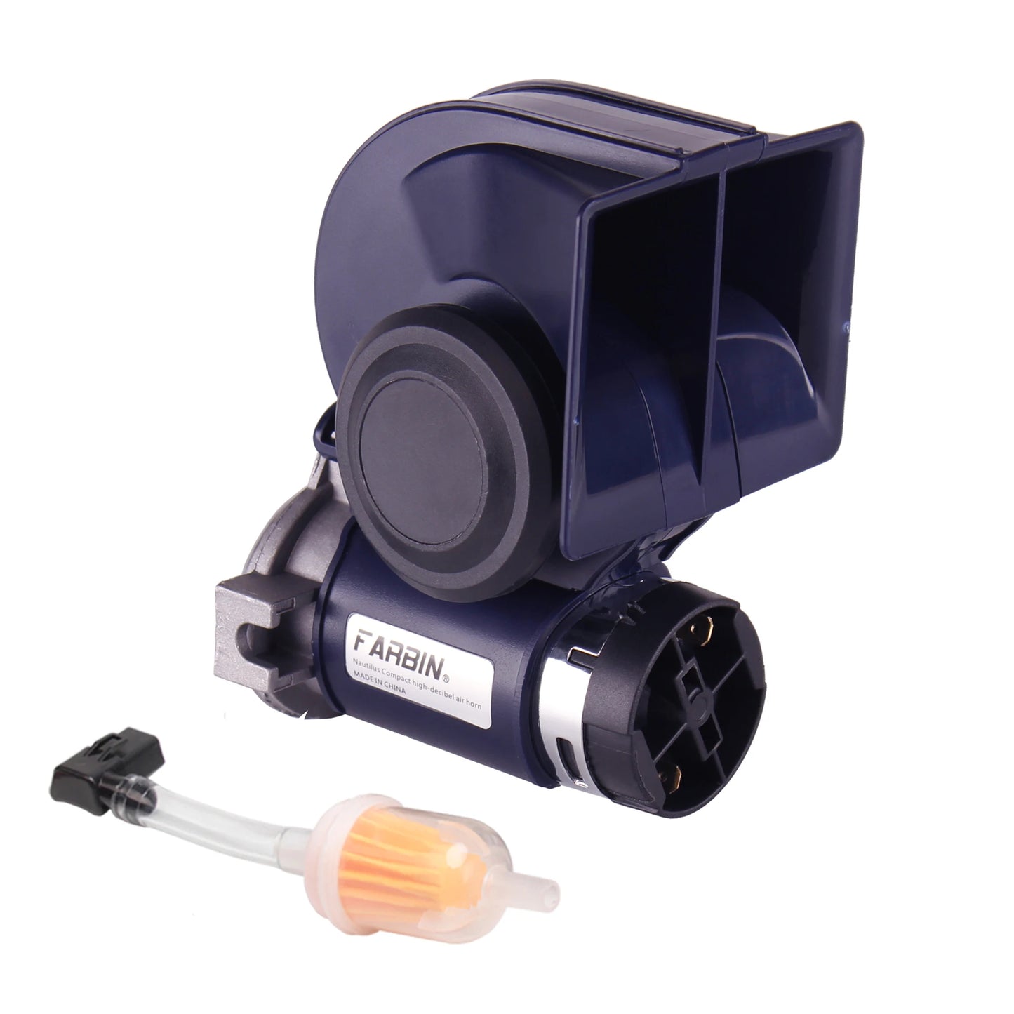 FARBIN Snail Air Horn With Compressor Relay Harness 12V 150 dB