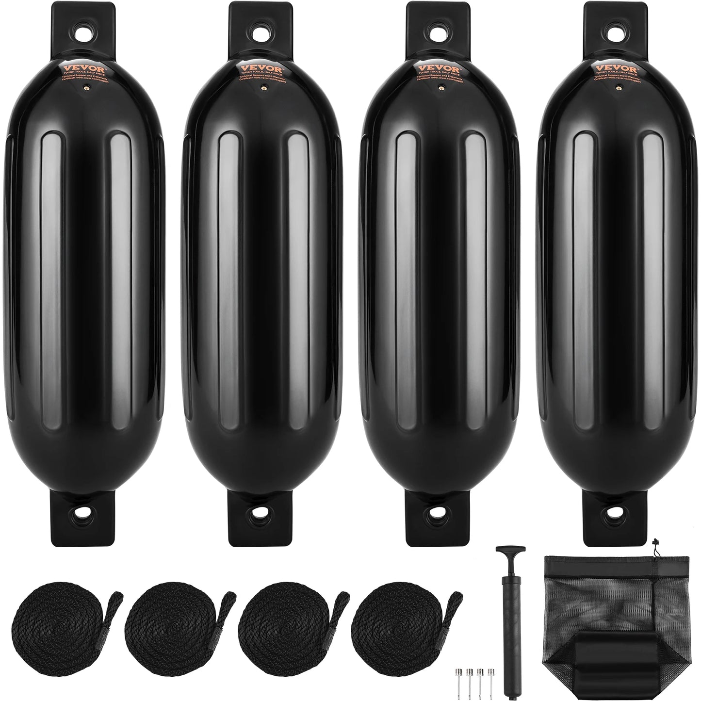 SucceBuy Inflatable Ribbed Marine Boat Dock Fender With Air Pump