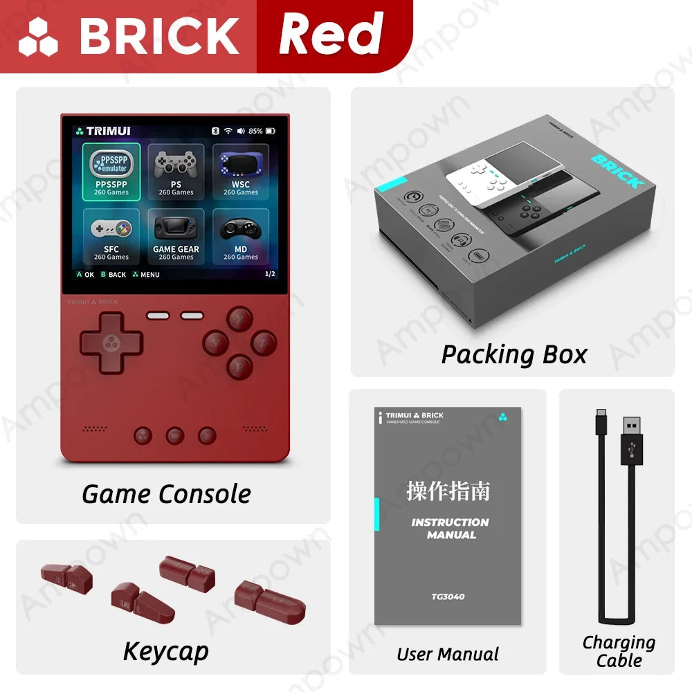 Trimui Brick Mini Retro Handheld Console Gaming Emulator